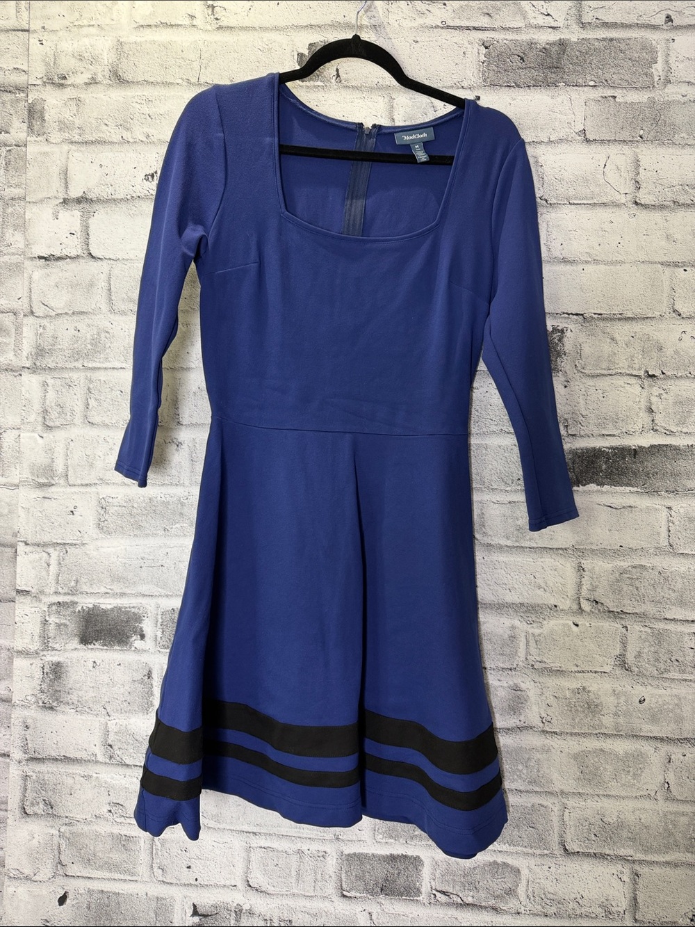 Modcloth Blue Fit & Flare Dress